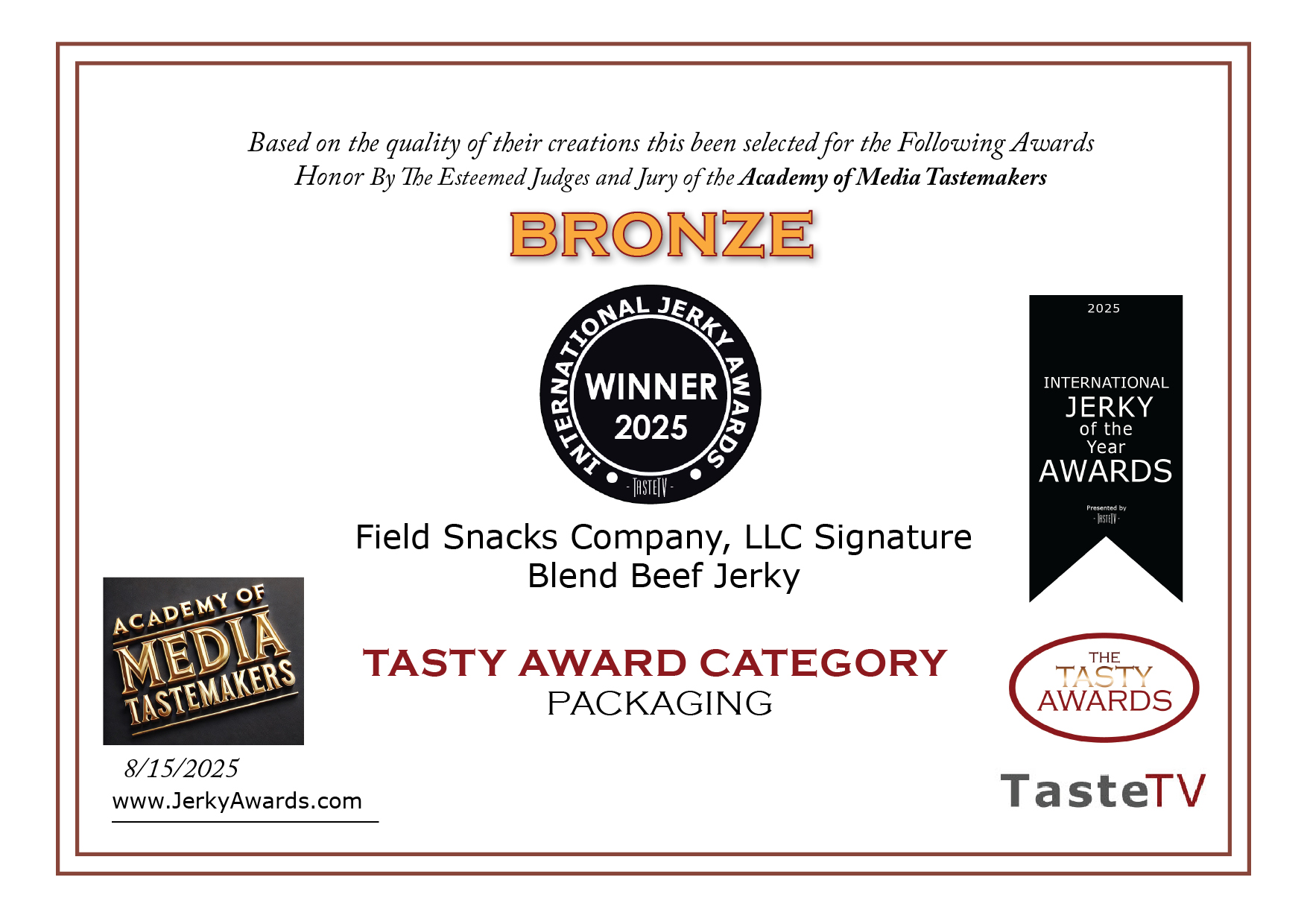 Intl Jerky Awards 2025 Certificate43